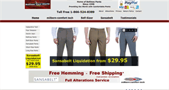 Desktop Screenshot of beltlesspants.com