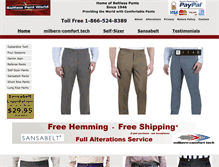 Tablet Screenshot of beltlesspants.com